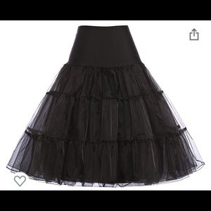 Grace Karin Petticoat Black Sz. M